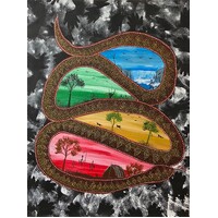 Landscapes of Country - Original Aboriginal Art Stretched Canvas (45cm x 60cm)