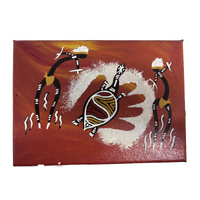 Original Aboriginal Art Stretched Canvas (18cm x 13cm) - Turtle