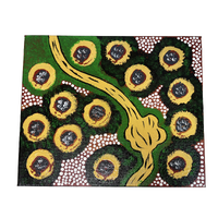 Original Aboriginal Art Painting Stretched Canvas (25cmx30cm) - After Rain