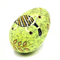 Turtles BOXED Handmade Decorative Lacquered Egg &amp; Stand - Better World Aboriginal Art