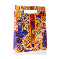 Papulankutja Aboriginal Art Paper Gift Bag (29cm) - Mulga Country 