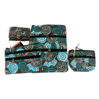 Jijaka Aboriginal Art 4pce Giftset - Riverstones (Teal)