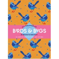 Birds &amp; Bugs - All Wrapped Up - Aboriginal Sheets Wrapping Paper (20) &amp; Gift Stickers