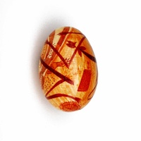 Better World Aboriginal Art Handpainted Decorative Lacquered Egg &amp; Stnd -Mimih Spirits