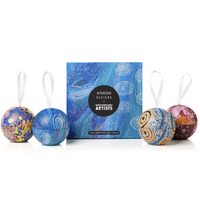 Warlukurlangu Aboriginal Art 4 Pack Bauble Tin Giftset