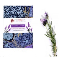 Better World Aboriginal Art Lavender Sachets (2 x 10g) - Emu Dreaming