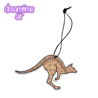Dreamtime Air Aboriginal Art Air Freshener - Kangaroo Morning Sunrise (Citrus Scent)