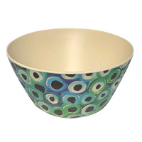 Utopia Aboriginal Art Bamboo Small Bowl - Soakage (Green)