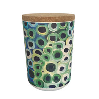 Utopia Aboriginal Art Bamboo Fibre 15cm Cannister (Large) - Soakage