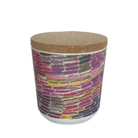 Utopia Aboriginal Art Bamboo Fibre 10cm Cannister (Small) - Dessert Yam (Multi)
