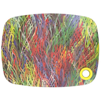 Utopia Aboriginal Art Bamboo Fibre Cheese Board/Platter - Grass Seed Dreaming