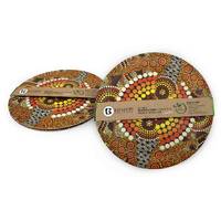 Bunabiri Aboriginal Art Bamboo 10" Dinner Plate (Set 2) - Colours of the Land