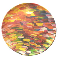 Utopia Aboriginal Art Bamboo Dinner Plate (Single) - Leaves