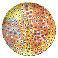 Utopia Aboriginal Art Bamboo Dinner Plate (Single) - Soakage 