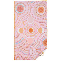 Somerside Sand Resistant Large Beach Towel (160cm x 90cm) - Seven Sisters Dreaming