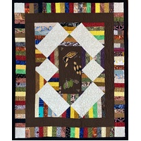 Aboriginal design Quilted Blanket (155cm x 130cm) # 1
