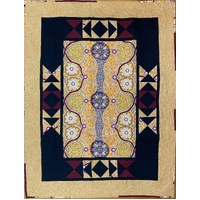 Aboriginal design Quilted Blanket (164cm x 125cm) # 10