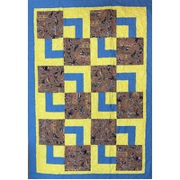 Aboriginal design Quilted Blanket (150cm x 115cm) # 6