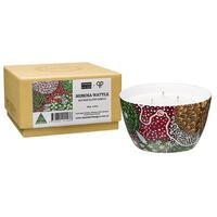 Coral Hayes Aboriginal Art Soy Blend Wax Candle (280g) - Mimosa Wattle