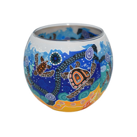 Koala Tealight Candle Holder (11cm) - Chern'ee Sutton Aboriginal Art