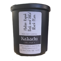 Kakadu Scented 100% Soy Candle - Native Kapok Bush &amp; Wild Black Plum (250g wax)