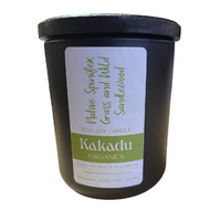 Kakadu Scented Soy Candle - Native Spinifex Grass &amp; Wild Sandalwood (250g wax)