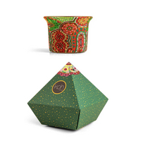Aboriginal Art Handmade Glass Candle Holder Votive Xmas Gift Pack (1) - The Gift