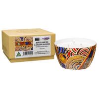 Papulankutja Aboriginal Art Soy Blend Wax Candle (280g) - Bottlebrush & Cactus Flower