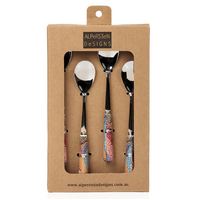 Martumili Aboriginal Art Teaspoon (Set 4) - Punmu Waterholes