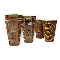 Bunabiri Aboriginal Art Bamboo Fibre Enviro Tumbler/Cup (Set 2) - Colours of the Land