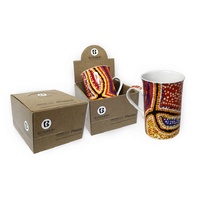 Bunabiri Aboriginal Art Boxed China Mug - Snake Dreaming