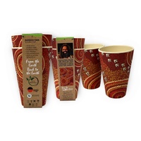 Bunabiri Aboriginal Art Bamboo Fibre Enviro Tumbler/Cup (Set 2) - Dry Season