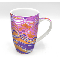 Dogwood Tree Dreaming - Better World Aboriginal Art Boxed Fine Bone China Mug