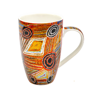 Better World Aboriginal Art Boxed Fine Bone China Mug - Body Paint