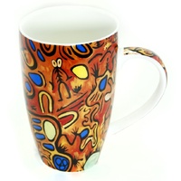 Better World Aboriginal Art Boxed Fine Bone China Mug - Ngurunderi