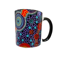 Hogarth Aboriginal Art China Mug - Journey