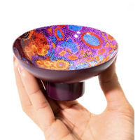 Better World Aboriginal Art - Powder Coated Small Bowl - Seven Sisters