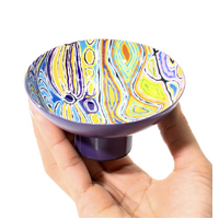 Better World Aboriginal Art - Powder Coated Small Bowl - Mina Mina Jukurrpa