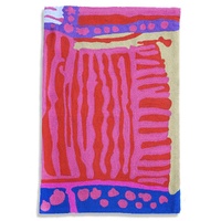 Aboriginal Art Handmade (3&#39;x 2&#39;) Wool Rug (Chainstitched) (91cm x 61cm) - My Country (3)