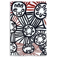 Aboriginal Art Handmade (3&#39;x 2&#39;) Wool Rug (Chainstitched) (91cm x 61cm) - Seven Sisters [2]