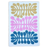 Aboriginal Art Handmade (3&#39;x 2&#39;) Wool Rug (Chainstitched) (91cm x 61cm) - Watiya Tjuta Tree