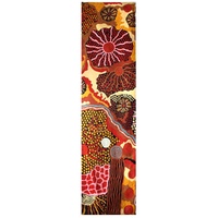 Aboriginal Art Handmade Wool Runner (Chainstitched) (76 x 304cm) - My Country