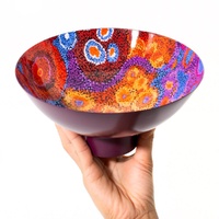 Better World Aboriginal Art - Powder Coated Large Bowl - Seven Sisters