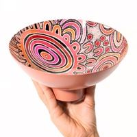 Better World Aboriginal Art - Powder Coated Large Bowl - Celebration of Life