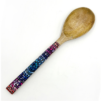 Better World Aboriginal Art Wooden/Resin Serving Spoon - Waterhole