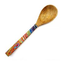 Better World Aboriginal Art Wooden/Resin Serving Spoon - Dogwood Tree Dreaming