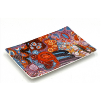 Better World Aboriginal Art Boxed Bone China Cake Plate - Seven Sisters