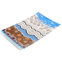 Better World Aboriginal Art Boxed Bone China Cake Plate - Ocean and Earth