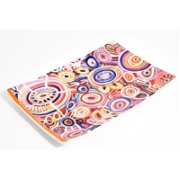 Better World Aboriginal Art Boxed Bone China Cake Plate - Muthabaringga