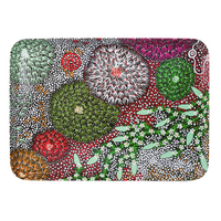Coral Hayes Pananka Aboriginal Art Melamine Scatter Tray - Gathering Bush Bananas